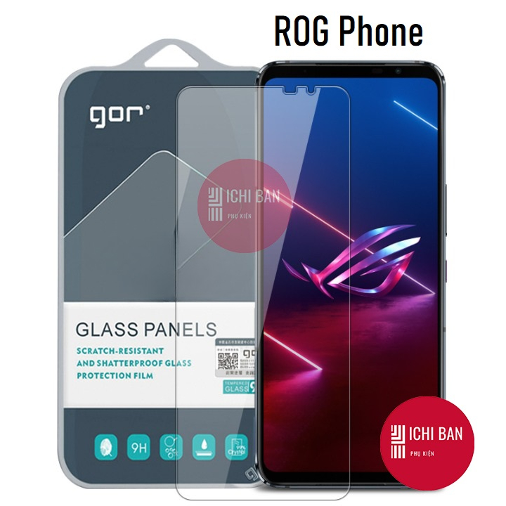 Kính cường lực Trong Suốt ROG Phone 7/ ROG Phone 7 Ultimate, ROG Phone 6/ 6 Pro Không Viền Đen 9H/ V
