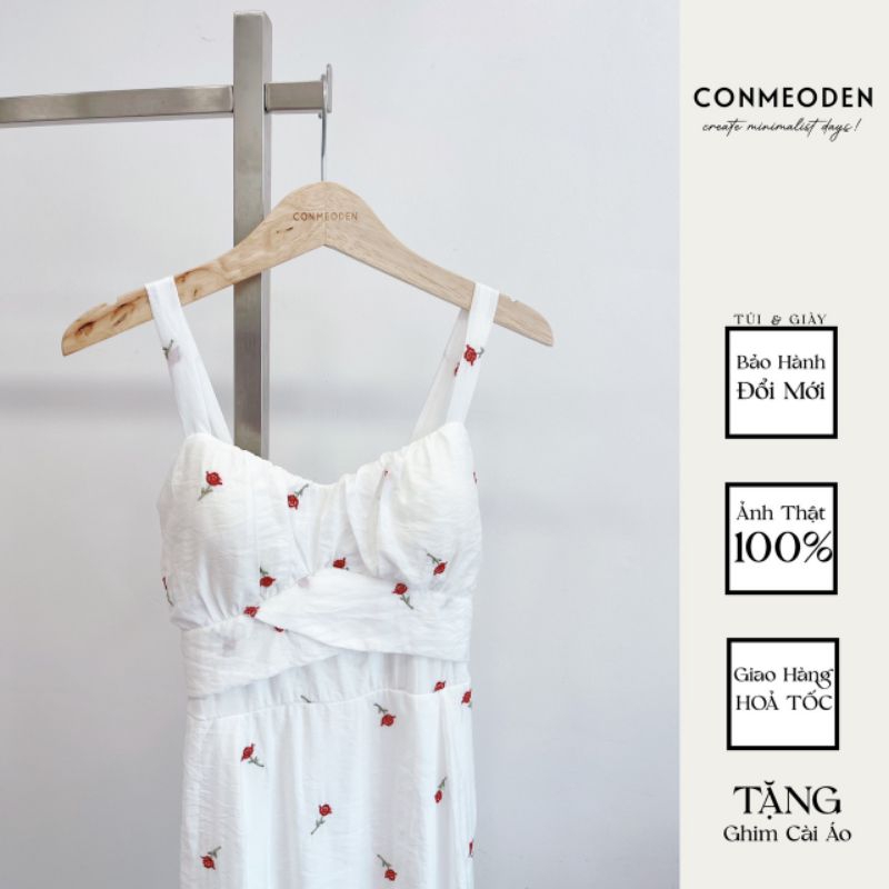 Đầm Hoa Thêu 2 Dây CONMEODEN - DAHA DRESS