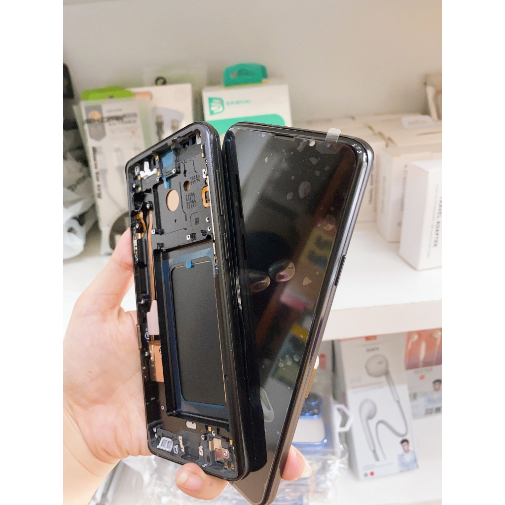 Màn Hình Samsung S9 Plus / G965 Incell / Linh Kiện Phản Quang Liền Khung Xương, Màn Không Cong