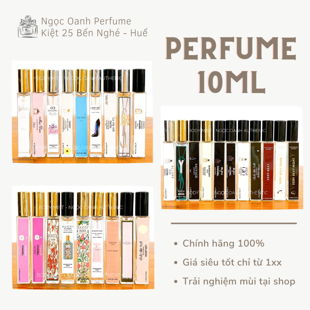 Nước hoa chiết 10ml chính hãng
