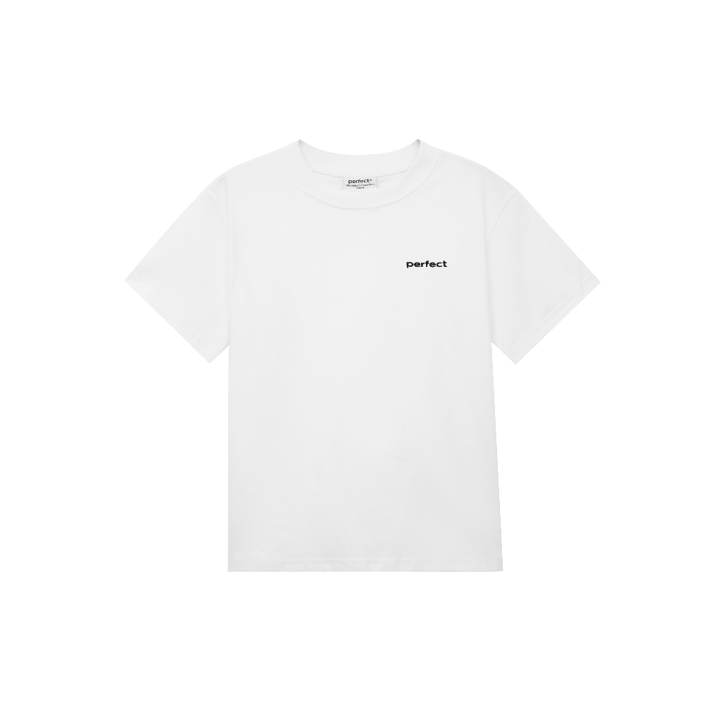 Áo thun baby tee thêu chữ Perfect bên ngực trái, vải cotton premium dày dặn chuẩn form