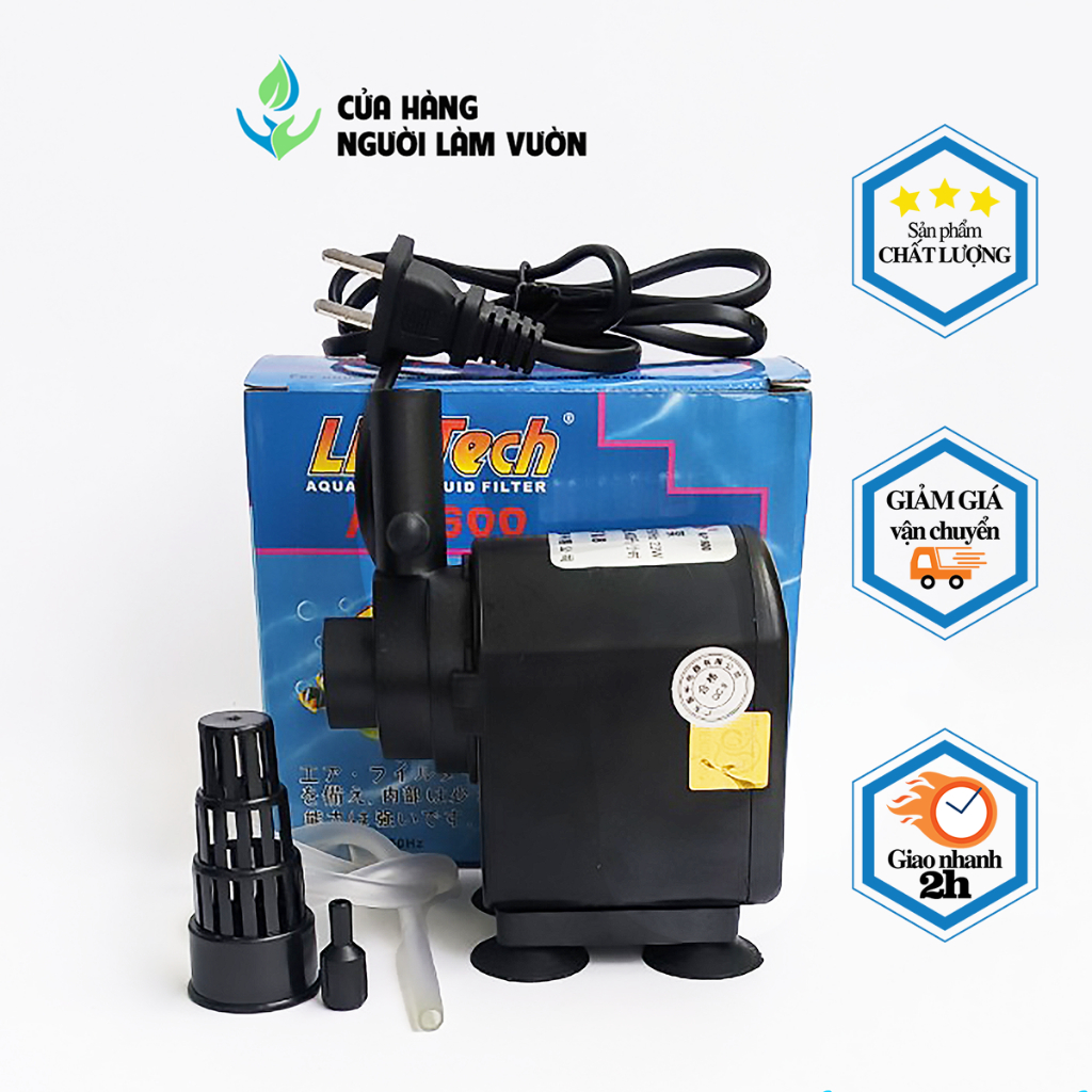 Máy bơm nước hồ cá dạng chìm LIFETECH model AP1600 công suất 23w lưu lượng 900L/H