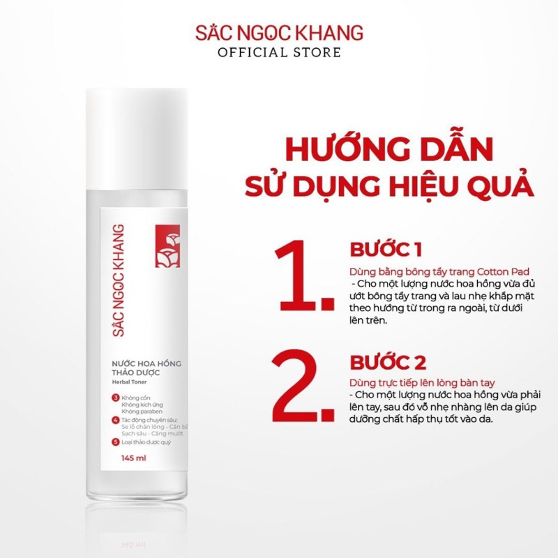 Nước hoa hồng Sắc Ngọc Khang