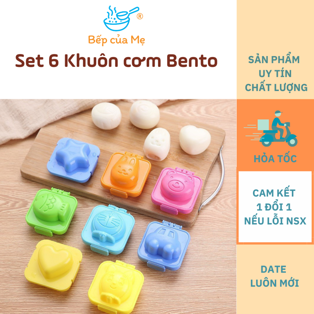 Khuôn tạo hình cơm cho bé bằng nhựa cao cấp của Nhật, Shop Bếp Của Mẹ