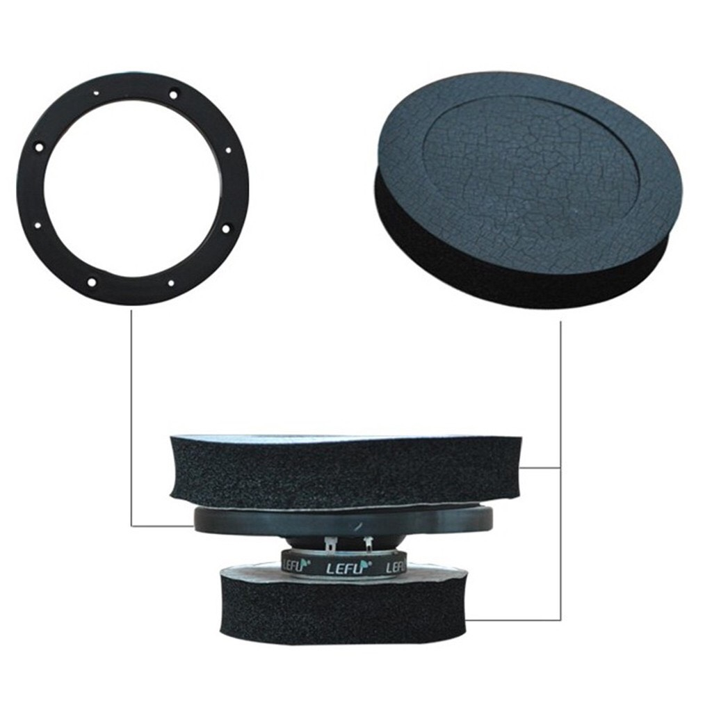 Đệm mút cách âm,dẫn hướng 6.5 inch thông dụng cho loa xe hơi