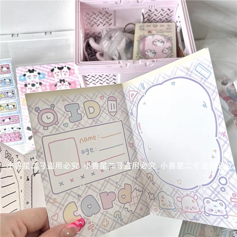 Combo 6 bộ Bìa giấy pack card in hình siêu dễ thương