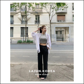 Quần slacks ống đứng mùa hè Hàn Quốc