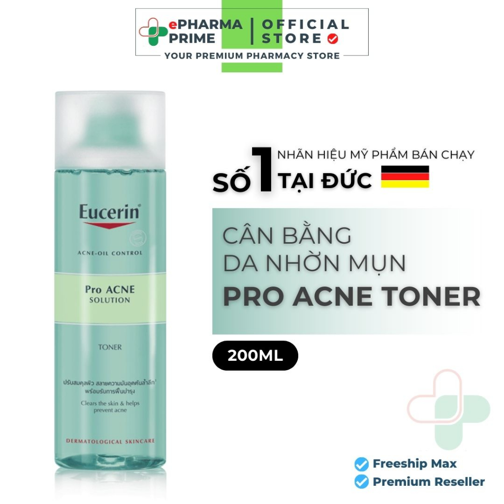 Toner Eucerin ProAcne Solution Cân Bằng Cho Da Nhờn Mụn