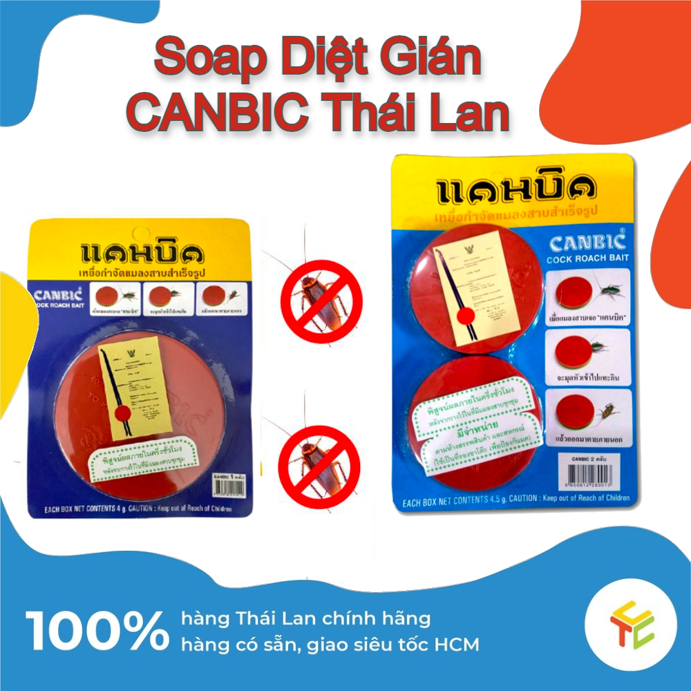 Soap Diệt Gián, Mồi Diệt Gián Canbic Thái Lan loại set 1 cục và 2 cục
