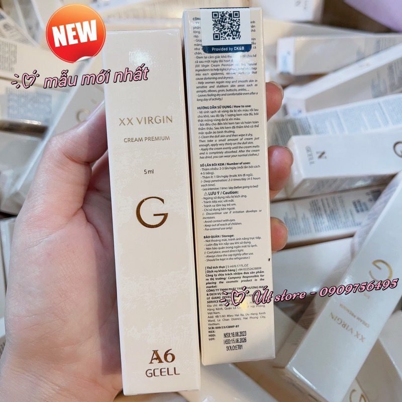 Kem làm hồng nách bẹn mông Gcell Xxvirgin whitening cream A6 - Út store