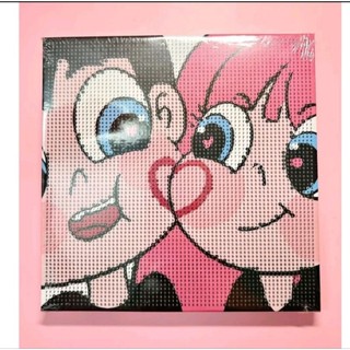 Tranh Đính Đá Cặp Đôi Size 20x20, Full Khung