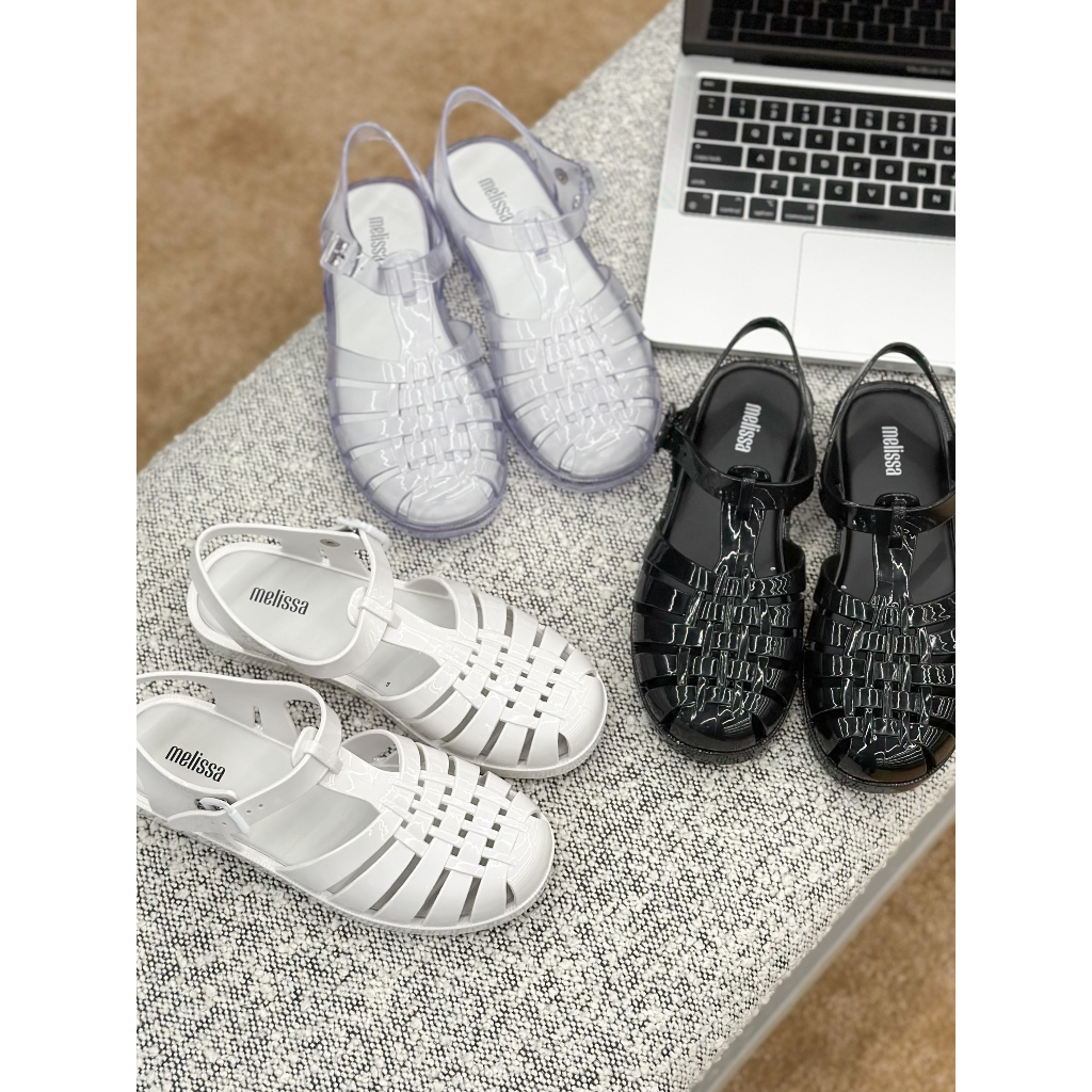 Sandal Melissa 9983 bít mũi đế thấp - Nhựa dẻo thơn bền - Dáng thanh thoát -Sauvuive