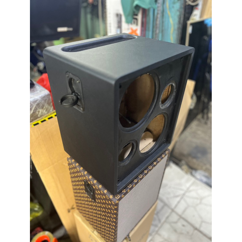 Vỏ loa kéo xách tay mini 2 bass 16