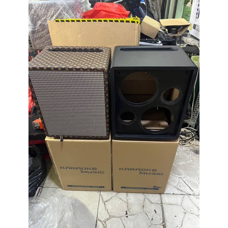 Vỏ loa kéo xách tay mini 2 bass 16