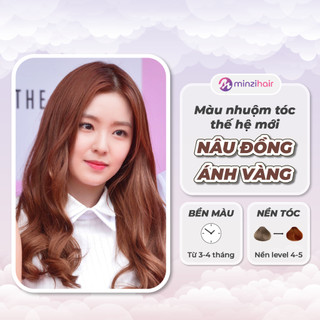  Thuốc nhuộm tóc Màu Nâu Đồng Ánh Vàng Thế Hệ Mới - Cần Nâng Tone Tóc - Minzihair Minzihair HCM 
