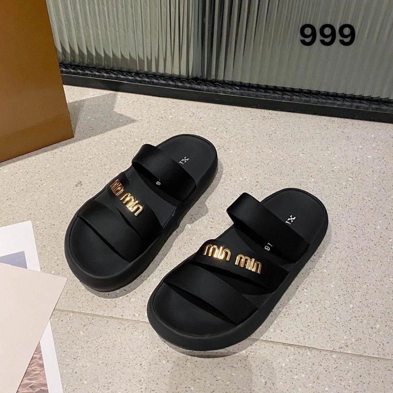 Dép miumiu 3 quai chéo đế 3 phân hàng đẹp