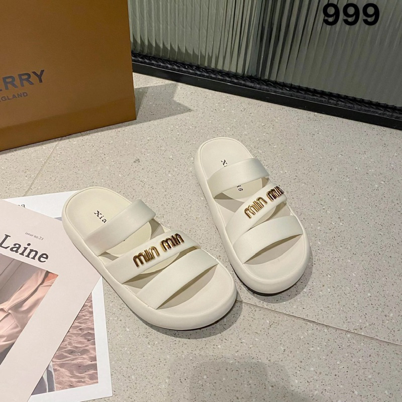 Dép miumiu 3 quai chéo đế 3 phân hàng đẹp