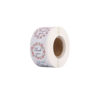 Cuộn 500 sticker nhãn dán "thank you"