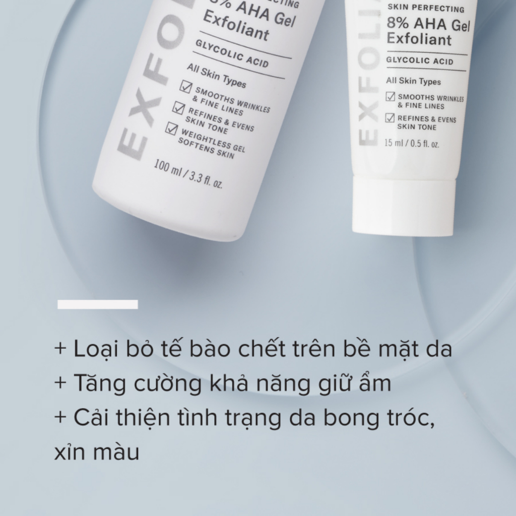 Tẩy Tế Bào Chết Paula's Choice AHA Skin Perfecting 8% Gel Exfoliant 100ml Dưỡng Da Chuyên Sâu