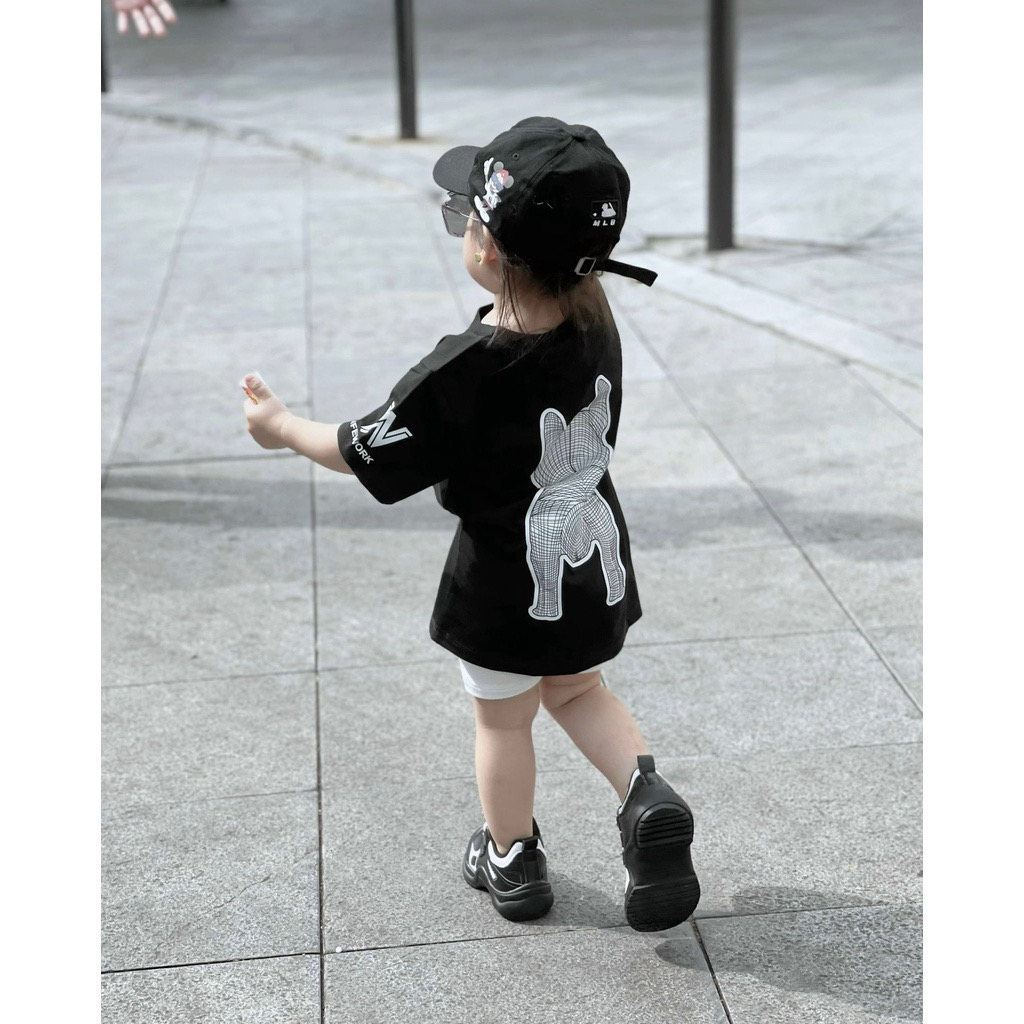 Áo thun gia đình life work chó trắng, áo phông cho bé cotton unisex, thời trang trẻ em - Winni Kids