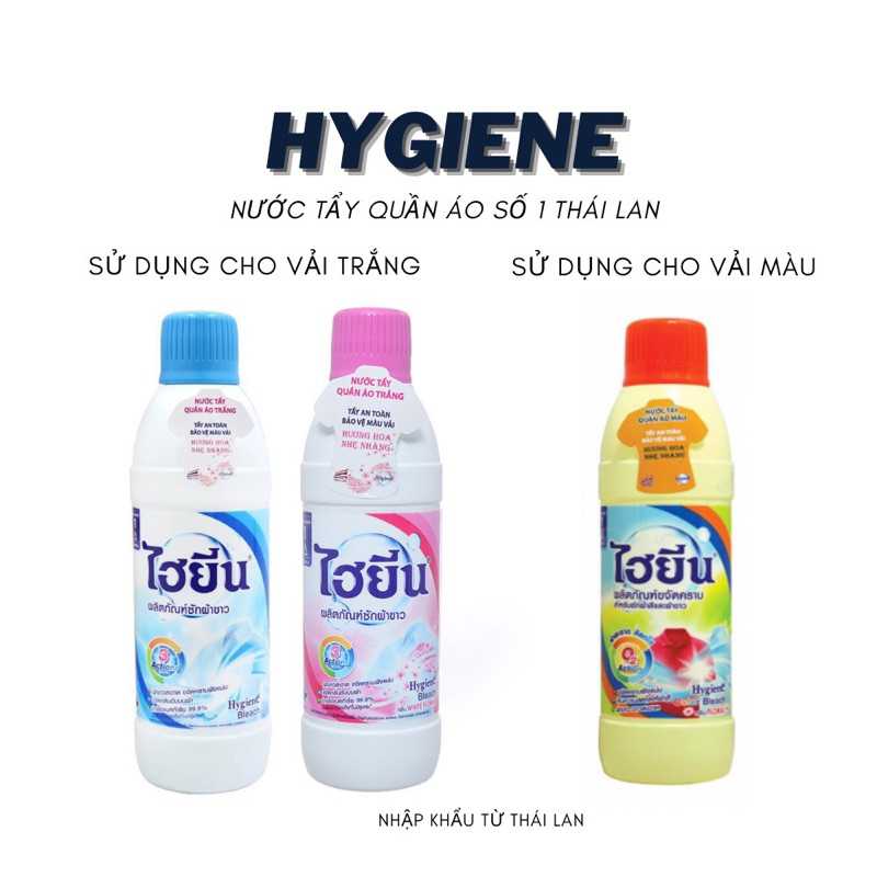 Tẩy mốc quần áo Hygiene Thái Lan