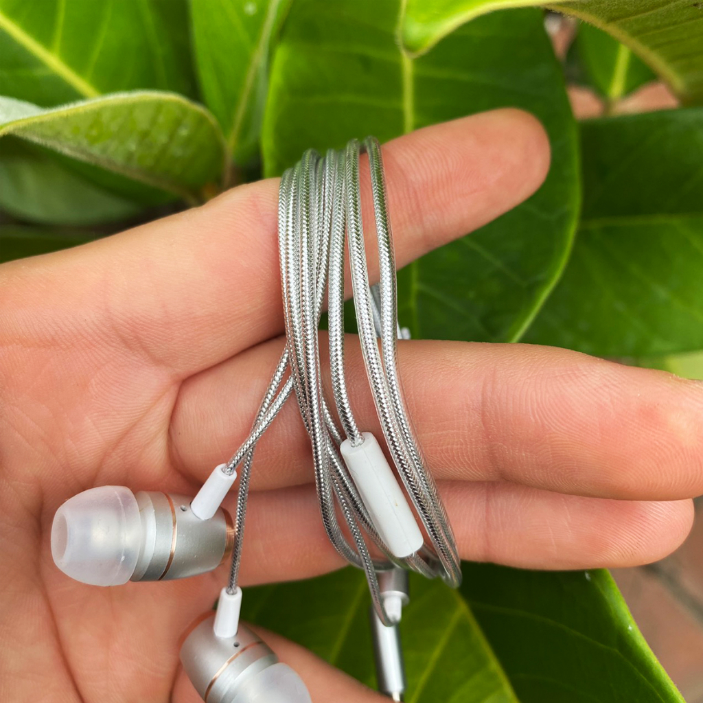 Tai nghe Xiaomi chính hãng Meitu C9 cổng Jack 3,5mm dây kim tuyến DOGIA bảo hành 12 tháng