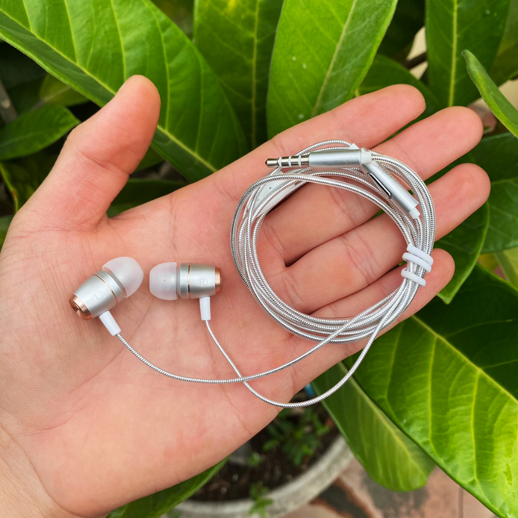 Tai nghe Xiaomi chính hãng Meitu C9 cổng Jack 3,5mm dây kim tuyến DOGIA bảo hành 12 tháng