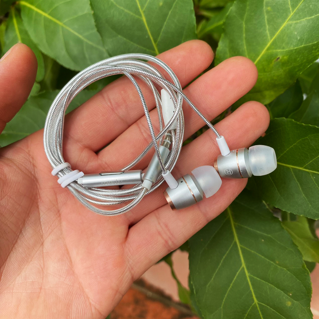 Tai nghe Xiaomi chính hãng Meitu C9 cổng Jack 3,5mm dây kim tuyến DOGIA bảo hành 12 tháng