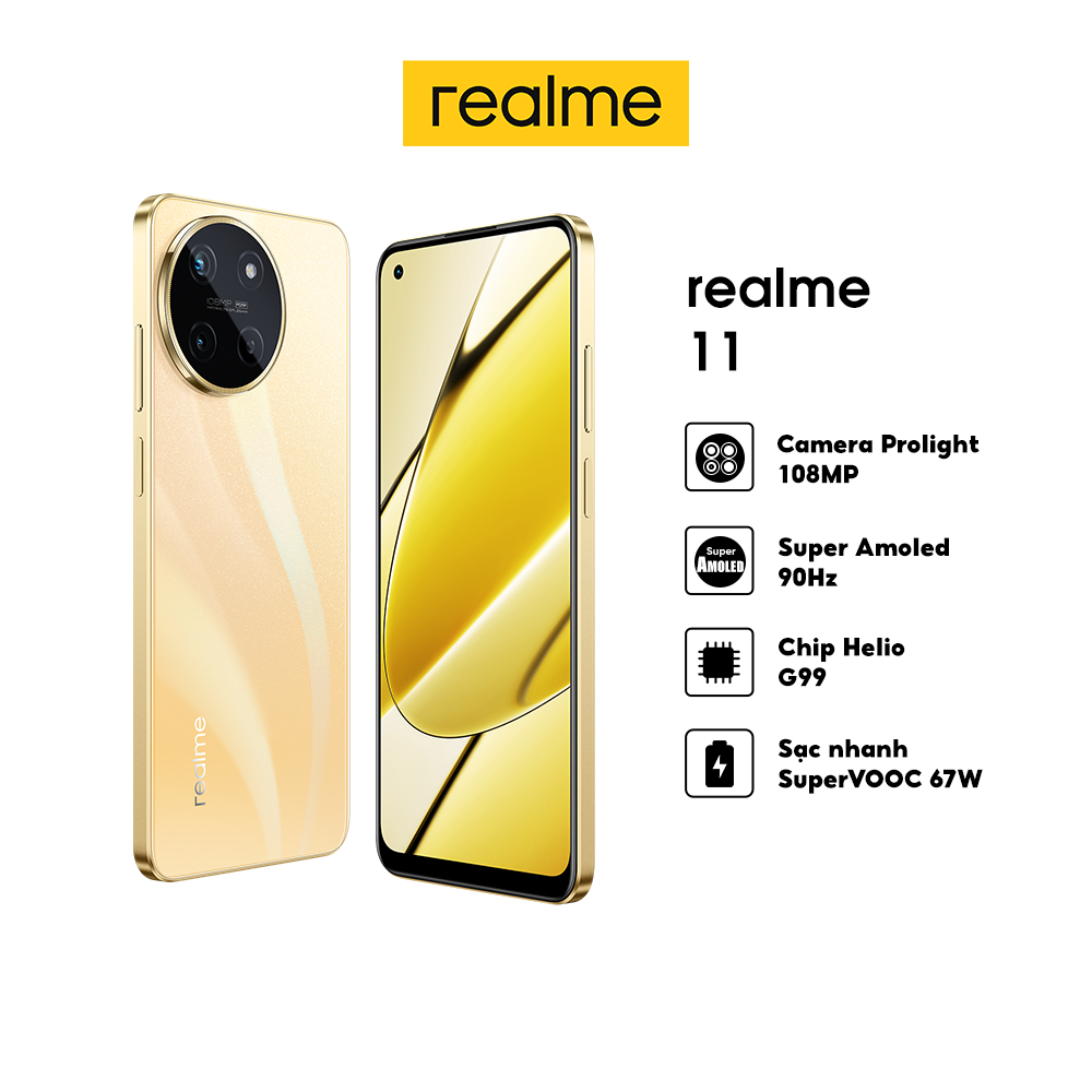 Điện Thoại realme 11 4G  - Hàng Chính Hãng Miễn Phí Vận Chuyển