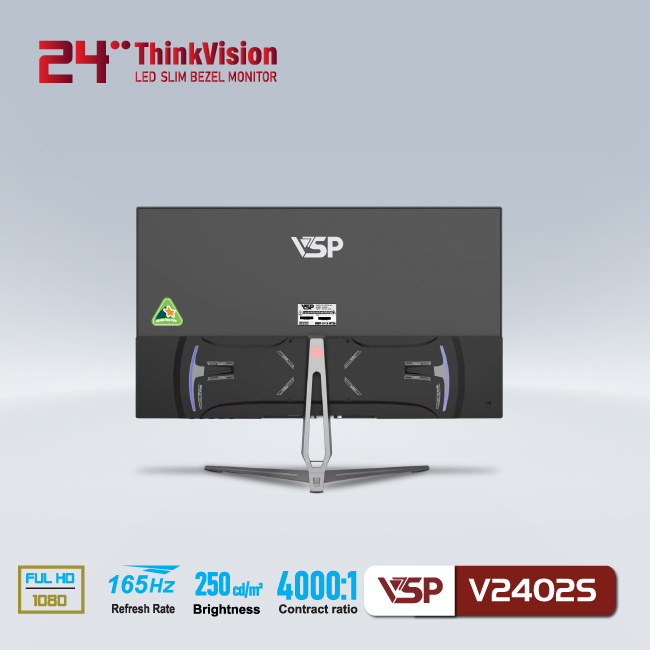 Màn hình LED VSP ThinVision V2402S Tần số quét 165HZ Bảo hành 36 tháng Tặng kem tai nghe | BigBuy360 - bigbuy360.vn