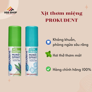 Xịt thơm miệng Prokudent 15ml diệt khuẩn bỏ túi tiện dụng - Hàng Đức - HSS Shop