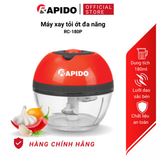  Máy xay tỏi ớt cầm kéo tay Rapido mini dụng cụ xay thịt nghiền củ quả đa năng 