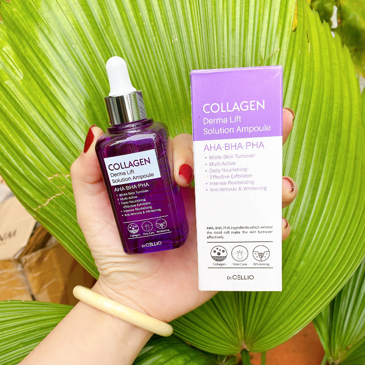 Serum Tinh Chất Dr Cellio Collagen Derma Lift Solution Ampoule 50ML Giúp Da Căng Hồng Mịn Màng -𝐪𝐮𝐲𝐧𝐡𝐭𝐡𝐢-