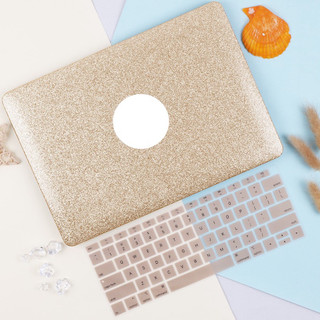 Combo case / ốp macbook air m1 gold