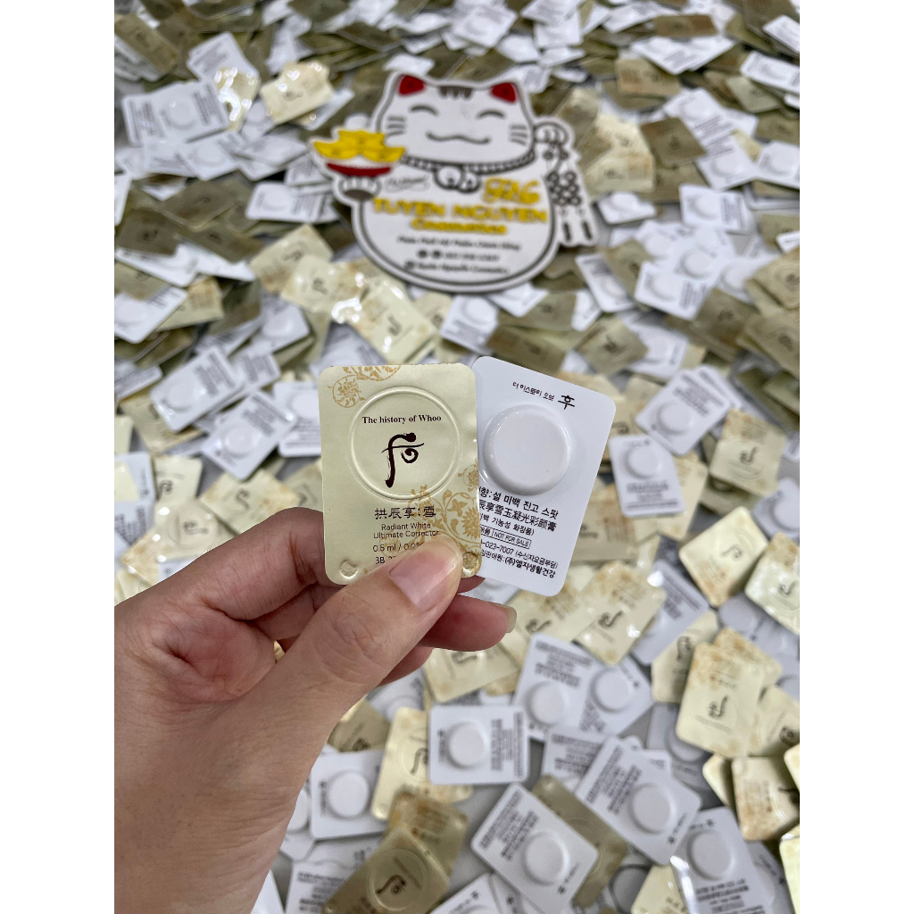 Set 10 Vỉ Cao nám whoo radiant white ultimate corrector