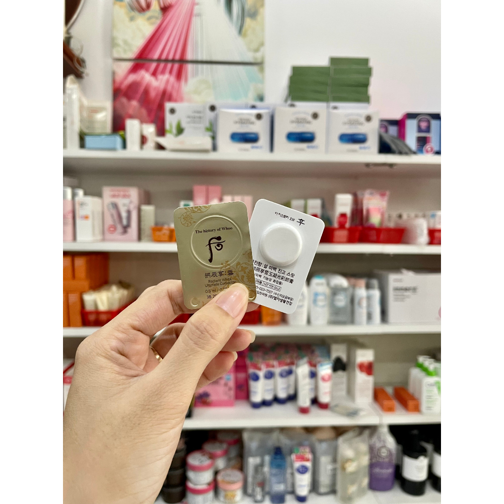 Set 10 Vỉ Cao nám whoo radiant white ultimate corrector