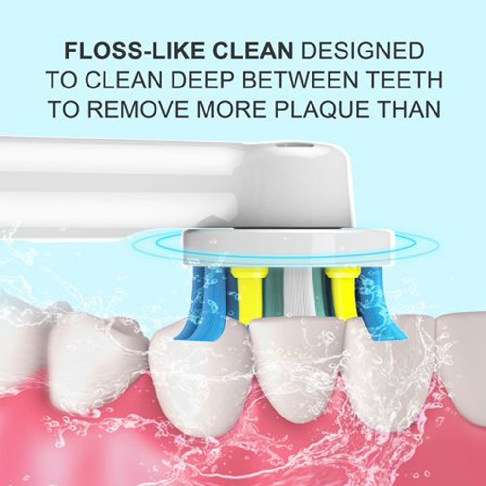 Set bộ 4 đầu bàn chải Minh House cho máy đánh răng điện Oral B Braun, lông mềm