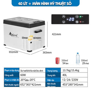 Tủ lạnh ô tô alpicool - 40l
