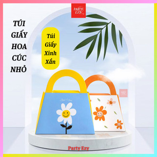 Túi giấy đựng quà hình hoa cúc - phụ kiện sinh nhật, trang trí