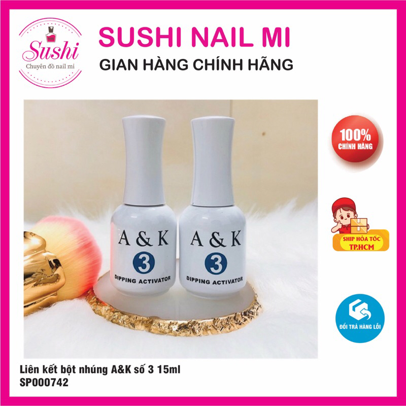 Bột nhúng A&K - Liên kết bột nhúng chuyên dụng cho nail - Sushi nail mi