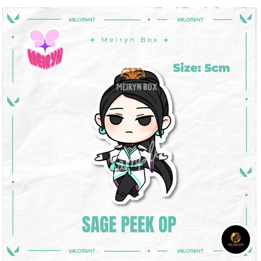 [KEYCHAIN] Móc khoá Sage - Sage peek op - VALORANT