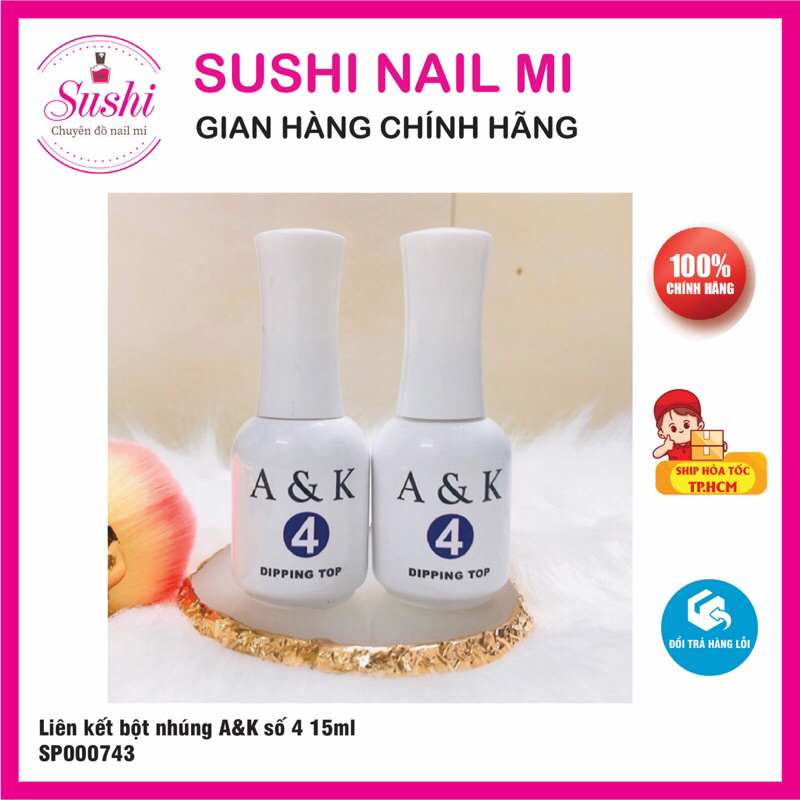 Bột nhúng A&K - Liên kết bột nhúng chuyên dụng cho nail - Sushi nail mi