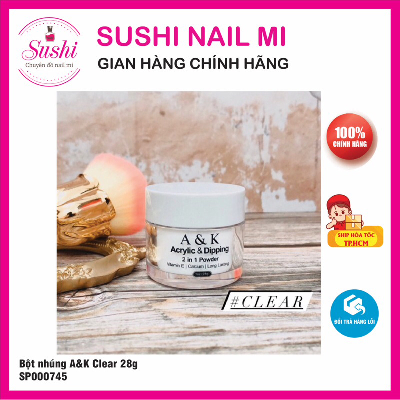 Bột nhúng A&K - Liên kết bột nhúng chuyên dụng cho nail - Sushi nail mi