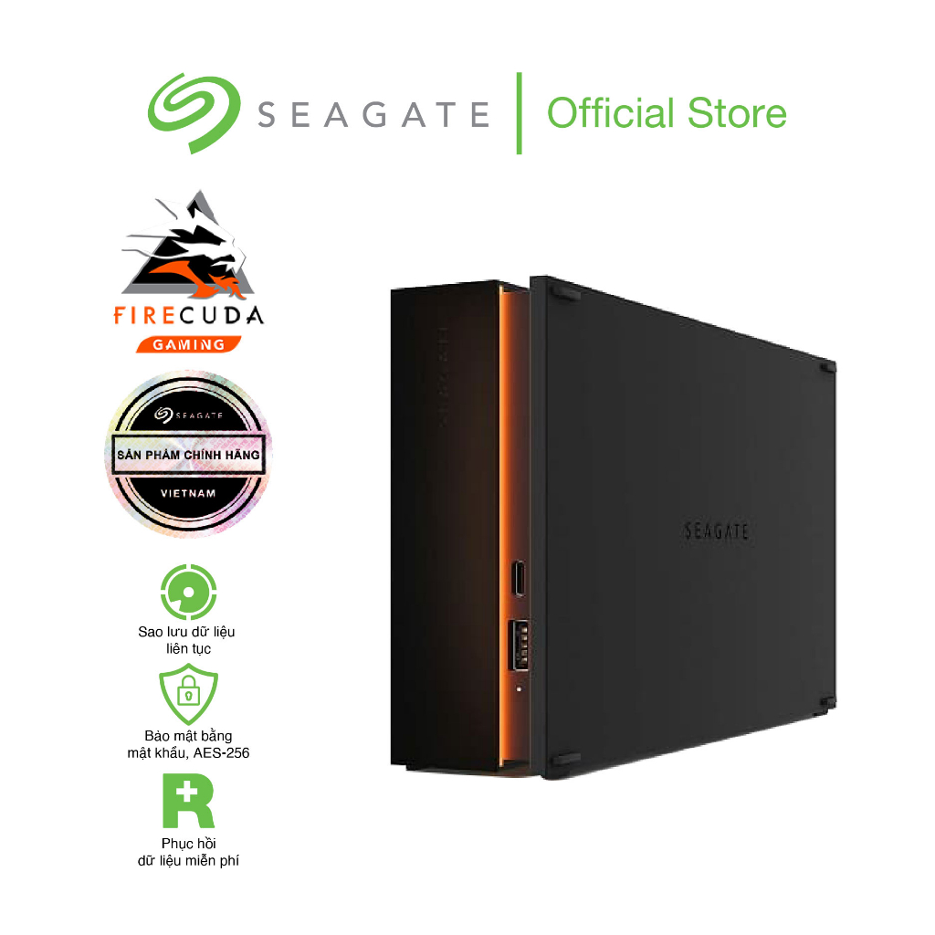 Ổ Cứng Để Bàn HDD Seagate Firecuda Gaming Hub 8TB 3.5" USB3.0 - Phục Hồi Dữ Liệu Rescue