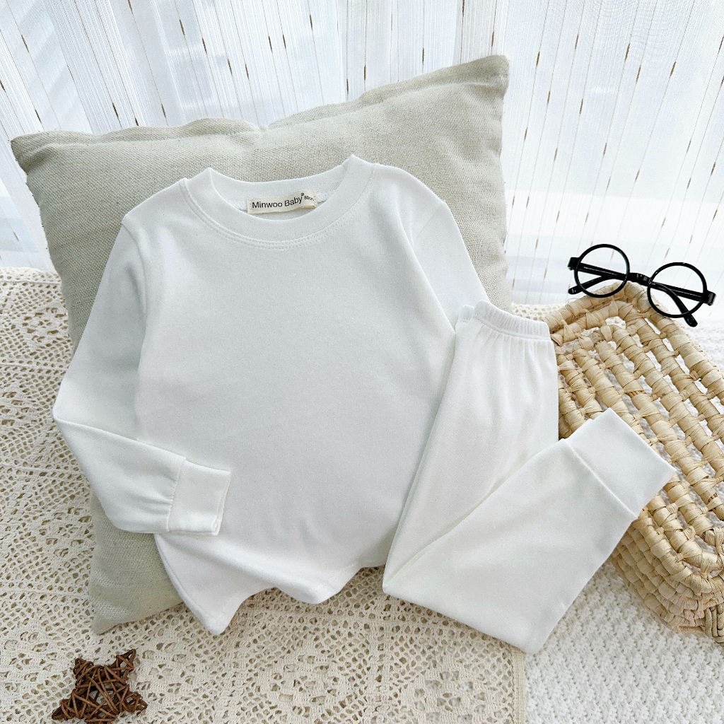 Áo len tăm, len gân Minky Mom bé trai bé gái cổ 3 phân giữ nhiệt cực đẹp Namkidshop