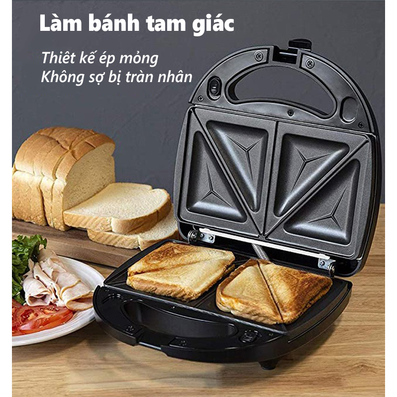 Máy nướng bánh mì, máy kẹp bánh mì sandwich SK550 hàng bảo hành 12 tháng