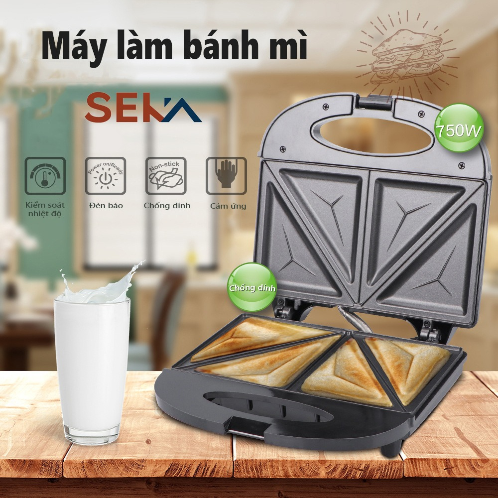 Máy nướng bánh mì, máy kẹp bánh mì sandwich SK550 hàng bảo hành 12 tháng