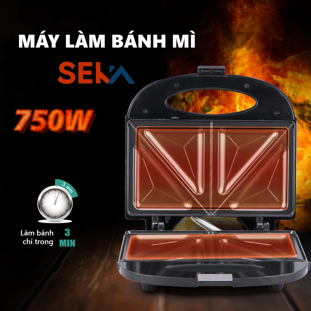 Máy nướng bánh mì, máy kẹp bánh mì sandwich SK550 hàng bảo hành 12 tháng