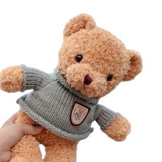 Soccon.ms thú bông: gấu áo len teddy bear size 35 3ages+ no.13501