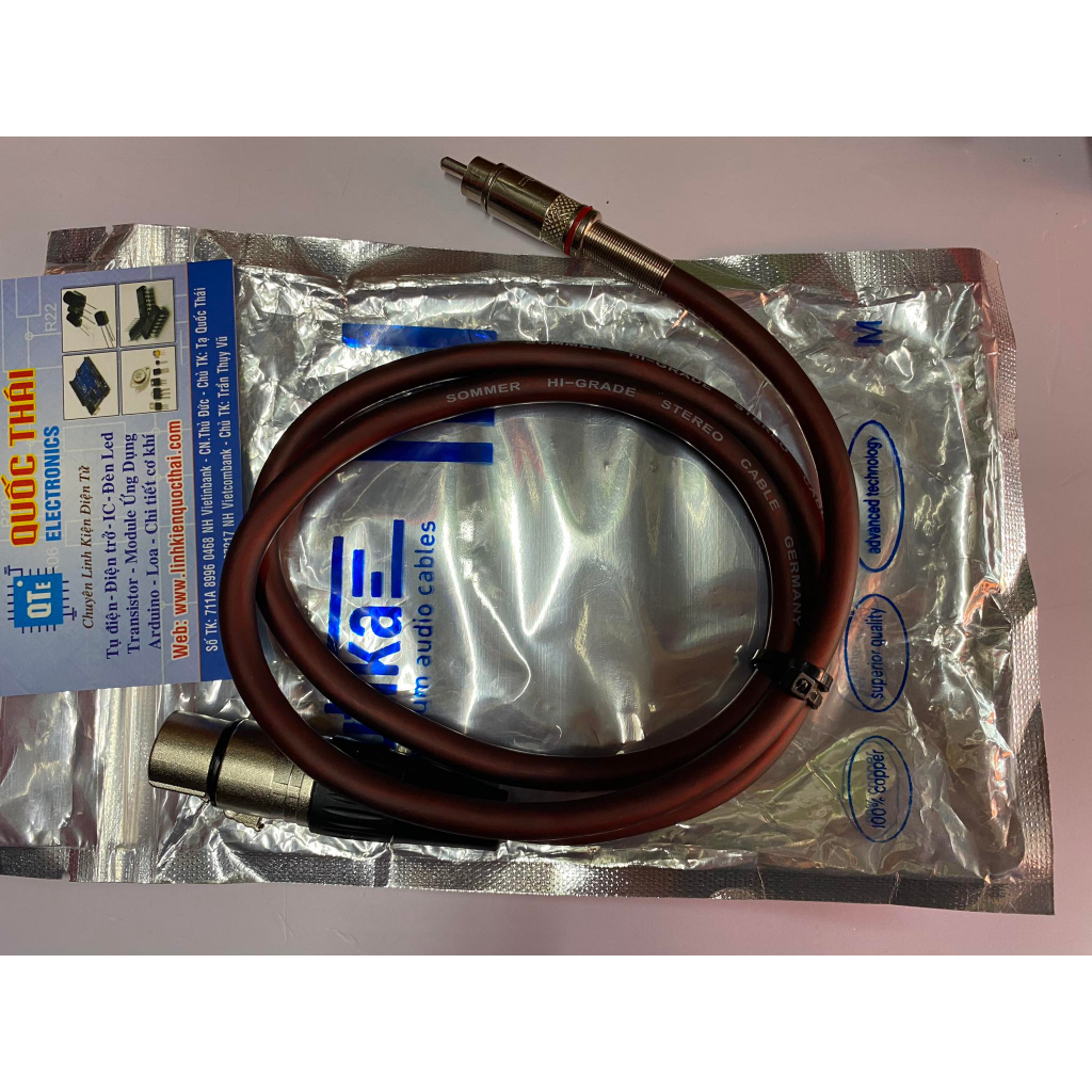 Dây nối đầu Canon cái và javk bông sen loại tốt